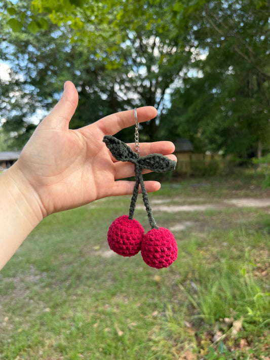 Cherries Keychain