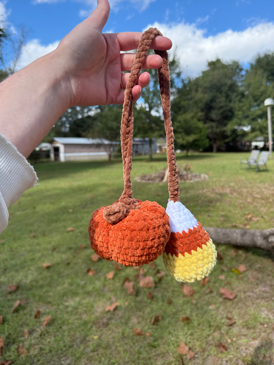 Candy Corn Pumpkin Hanger